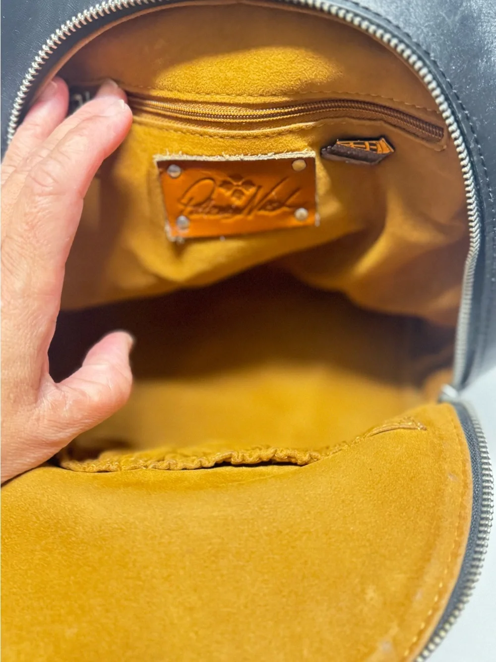 Patricia Nash Heritage Alencon small utility office italian lether backpack